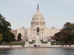 The United States Capitol, Congress in Washington DC Stock Footage