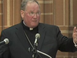 Timothy Dolan on Latinos in the church Stock Footage