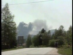 Bosnia - NATO Strikes Bosnian Serb Positions News Clip