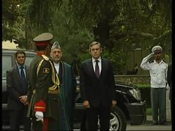 British PM Brown visits for talks with Karzai News Clip
