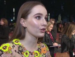 INTERVIEW - Kaitlyn Dever on working with Jennifer Garner, social networking, working with Jason Reitman at 'Men, Women and Children' Virgin Atlantic Gala Stock Footage