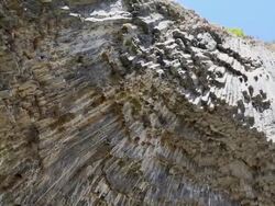 Garni Gorge, Azat river, 'symphony of the stones' Stock Footage