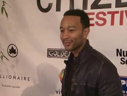 John Legend at Global Citizen Festival In Central Park To End Extreme Poverty Stock Footage