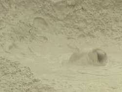 Medium Close Up static - Mudpots bubble at Yellowstone National Park. / Wyoming, USA Stock Footage