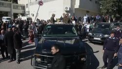 Hundreds attend military funeral of Palestinian envoy who died in Prague blast News Clip