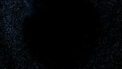 Black Hole in a Twinkling Sky Stock Footage