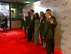 Andy Harris, Orla Brady, Richard Armitage, Shelly Conn, Dhafer L'Abidine, Shaun Parkes, Andrew Lincoln, Ewen Bremner. at the Strike Back Premiere UK  Stock Footage