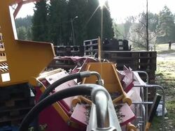 Splitting wood Stock Footage