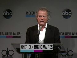 SPEECH - Larry Klein announces the favorite female artist for pop/rock at the 2013 American Music Awards Nominations Press Conference Stock Footage