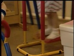 A pioneering nursery in Scotland is tackling the growing issue of childhood obesity by installing a toddler size gym in it's playroom. News Clip