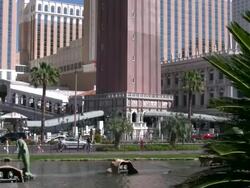 Campanile tower at the Venetian resort in Las Vegas Stock Footage