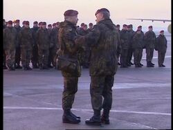 Peacekeepers leave for Afghanistan + reax News Clip