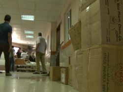 Medical supplies in Gaza City hospital News Clip