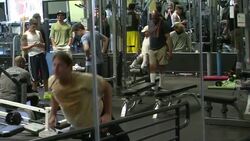 Rise in 'Gym Jims' pumping iron in California News Clip