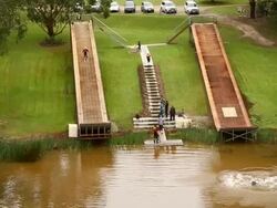 Australian Moguls Training Session Stock Footage