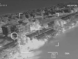 Infrared Air Attack Stock Footage