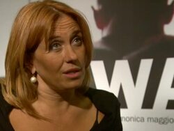 INTERVIEW Monica Maggioni on the statistics of suicides of active Servicemen and Veterans. at the Ward 54 Interviews: 67th Venice Film Festival at Venice . (Footage by WireImage Video/GettyImages) Stock Footage