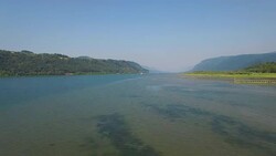 Aerial Oregon Columbia Gorge Stock Footage