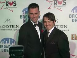 Matthew Scott at The Broadway Dreams Foundation "Champagne And Caroling" Gala - Arrivals Stock Footage