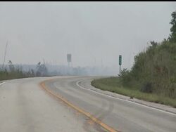 More than 7,000 acres of undeveloped land has burned, four days after a brush fire ignited. News Clip