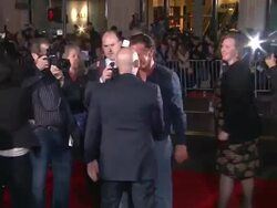 Sean Penn, Josh Brolin at Gangster Squad Los Angeles Premiereon 1/7/2013 in Hollywood, CA.(Footage by WireImage Video/Getty Images Entertainment Video) Stock Footage