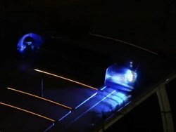 Police car lights (HD, NTSC, PAL) Stock Footage