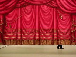 Artist Ayse Erkmen Unveils 11 Large-Scale Theatrical Backdrops Stock Footage
