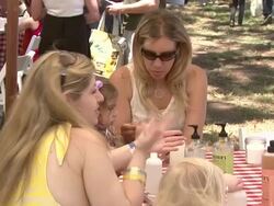 20th Anniversary 'A Time For Heroes' Celebrity Carnival Sponsored By Disney Stock Footage