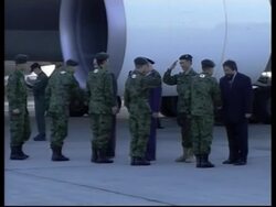 Japanese soldiers arrive in Kuwait ahead of Iraq deployment News Clip