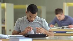 MS Portrait Of African Descent Male Student Stock Footage