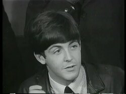 Beatles intv on appearance at Royal Variety Show Stock Footage