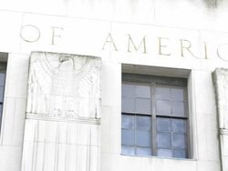 Detroit bankruptcy protesters march outside court. Stock Footage