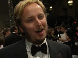 INTERVIEW James Bobin on The Muppets, working with puppets, comedy background at the Mission Impossible Ghost Protocol World Premiere at Dubai on December 7th 2011 Stock Footage