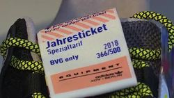 CLEAN : Shoe Bahn: Berliners queue for sneaker train tickets News Clip