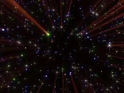 Glitter Light Streaks Background Loop Stock Footage