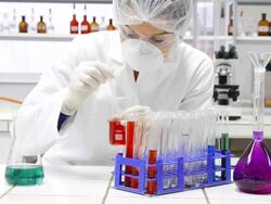 Scientist working at the chemistry laboratory. Stock Footage