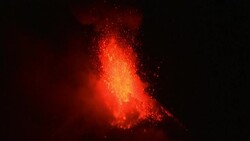 Raw: Lava Shoots From Philippines Volcano Instructional Video