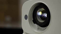 Light lens projector close.part1 Stock Footage