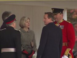 Duke and Duchess Of Cambridge Join The Queen In Welcoming The President of Singapore News Clip
