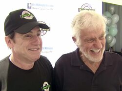 Mike Binder, Dick Van Dyke at the Coney Dog Grand Opening Benefiting The Midnight Mission at West Hollywood CA. (Footage by WireImage Video/Getty Images Entertainment Video) Stock Footage