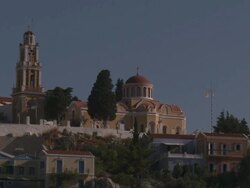 Symi Town Stock Footage