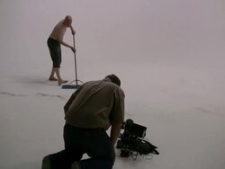 (HD1080i) Studio Shoot: Sweeping past Camera Stock Footage