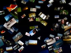 Media screens with alpha (HD1080) Stock Footage