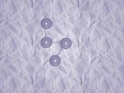 Internet nodes and links over a paper texture. PAL video. Stock Footage