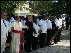 WRAP Religious ceremonies a month after quake, Preval ADDS more Instructional Video