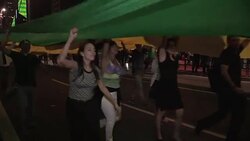 VOICED : Multitudinaria marcha en Sao Paulo contra Rousseff y Lula News Clip