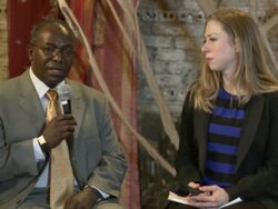 Chelsea Clinton on saving wildlife Stock Footage