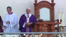 Pope - Mexico / Italy - Visit to Mexico / Pope Francis celebrates Mass in Morelia / Pope Francis visits Mexico border with US / Abuse survivors arrive to hear cardinal testify / Cardinal Pell at inquiry News Clip