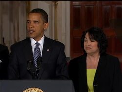 President Barack Obama has nominated Sonia Sotomayor to the Supreme Court. If confirmed, Sotomayor would be the first Hispanic on the court News Clip