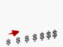 Dollar Symbol Graph Rising Stock Footage